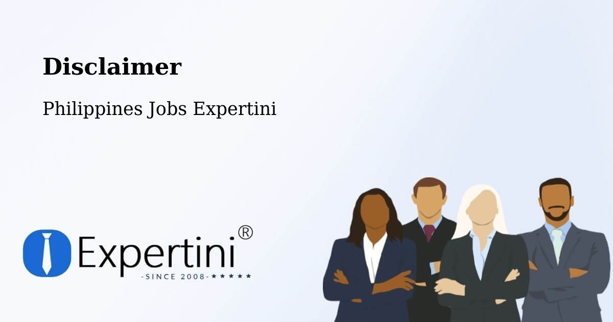 Disclaimer – Amucao - Philippines Jobs Expertini
